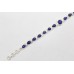 Bracelet 925 Sterling Silver Natural Blue Lapis Lazuli Gemstone C 562